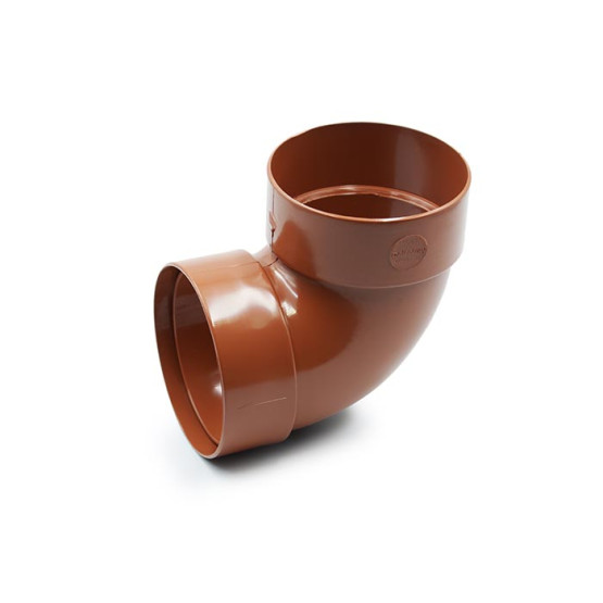 Отвод двухмуфтовый 87° 75 мм (RAINWAY 90) 